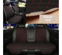 Housse De Protection Universelle Pour Siège De Voiture,En Lin,Avant,Arrière,Été,Tapis De Coussin,Berline,Suv,Pick-Up,Accessoires D'intérieur De Voiture.Black Red 5 Seat.
