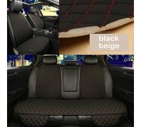 Housse De Protection Universelle Pour Siège De Voiture,En Lin,Avant,Arrière,Été,Tapis De Coussin,Berline,Suv,Pick-Up,Accessoires D'intérieur De Voiture.Black Beige 5 Seat.