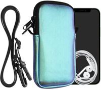 Housse De Protection Universelle Pour Smartphone Xxl - 7" Pochette Protection Téléphone Portable En Néoprène Avec Collier Ajustable - Pétrole Métallique[Shj41905228]