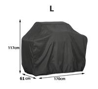 Housse de protection UV pour barbecue à gaz, Durable, pratique, convient aux meubles de gril Char-Broil, noir L