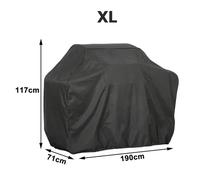 Housse de protection UV pour barbecue à gaz, Durable, pratique, convient aux meubles de gril Char-Broil, noir XL