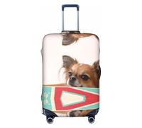 Housse de Protection Valise - Papillon in The Box Imprimer Bagages Accessoires de Voyage, Housse de Bagage Extensible pour Voyage D'affaires, blanc, XL