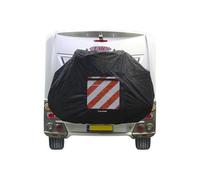 Housse de protection velo ds covers star pour porte velos noir avec plaque signa