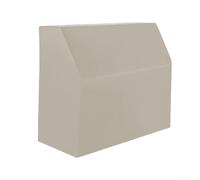Housse de protection verticale en tissu Oxford 420D enduit d'argent - Anti-poussière et imperméable - Avec cordon de serrage - Pour intérieur et extérieur - Noir (mètres, blanc)