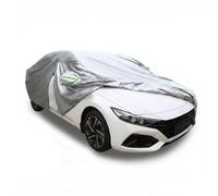 Housse de Protection Voiture Exterieur Respirante sur Mesure pour Alfa Romeo Junior 2024 210D Léger et Solide, Fermeture Éclair Côté Conducteur, avec Sac de Rangement(Argent)