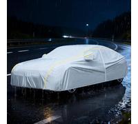 Housse de Protection Voiture Imperméable pour Jaguar X-Type 2001-2009 Tous Temps Étanche Respirante Anti-Poussière et Protection Solaire,Argent