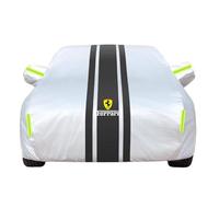 Housse de Protection Voiture pour Ferrari 296 GTB 1896-2024 Oxford Cloth, Doublure Douce Anti-Poussière Housse de Voiture pour Garage Indoor Auto Show,A Black-1 Style 1