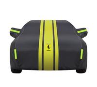 Housse de Protection Voiture pour Ferrari 296 GTB/296 GTS 2022 2023 2024 Oxford Cloth, Doublure Douce Anti-Poussière Housse de Voiture pour Garage Indoor Auto Show,C Yellow-2 Style 2