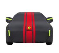 Housse de Protection Voiture pour Ferrari Dino 246 GT/246 GTS 1969-1974 Oxford Cloth, Doublure Douce Anti-Poussière Housse de Voiture pour Garage Indoor Auto Show,B Red-1 Style 1