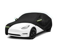Housse De Protection Voiture pour Tesla pour Model Y Housse Protection Imperméable Toutes Saisons avec Ouverture Port Charge Et Fermeture Éclair Latérale