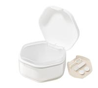 Housse de prothèse de prothèse totale, étui de prothèse,Coupe de prothèse étanche avec couvercle Bain de prothèse portable | Étui de nettoyage de prothèse, récipient imperméable