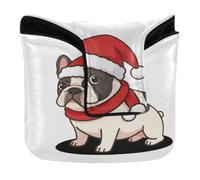 Housse de putter de golf avec fermeture magnétique pour la plupart des marques de putter en cuir synthétique pour mini français, français, chien, papa, maman, Père Noël