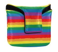 Housse de putter de golf avec fermeture magnétique pour maillets et carrés en cuir synthétique imperméable arc-en-ciel Pride Flag LGBT Pride Day Mois Parade LGBTQ Communauté LGBTQ