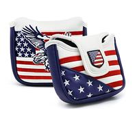 Housse de putter de golf en cuir synthétique avec fermeture magnétique et broderie USA pour Scotty Cameron Odyssey Taylormade Ping Callaway