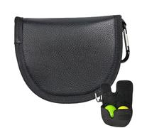 Housse De Putter De Golf - Housses De Club De Golf Portables en PU 60 G | Housses Résistantes Aux Intempéries 5.51x4.72x2.36 Pouces pour Une Protection des Putters pour Parcours De Golff, Ter