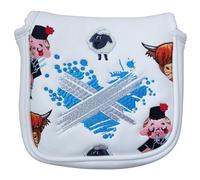 Housse de putter Scotland White Blade - Cornemuse St Andrews, Highland Cow (housse de putter maillet)
