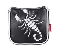 Housse de putter universelle pour maillet de golf carré avec fermeture magnétique Scorpion Noir 13 x 14 x 3 cm