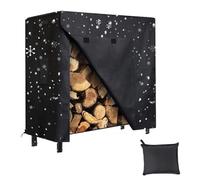 Housse de rack étanche en bois de feu, housse de rack en tissu Oxford | résistant à l'eau et robuste - Facile à utiliser - Fournitures extérieures réglables faciles à utiliser - Housses de protecti