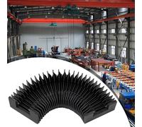 Housse de rail de guidage pour routeur et fraiseuse CNC HGR20 - Tissu flexible - Pour rails de 20 mm - Avec design extensible - Longueur étirée : 600 mm