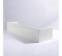 Housse de rail de rideau en alliage d'aluminium - Support de plafond, cantonnière et couvre-rail pour une seule voie, 3,6 m - Embellissez votre maison