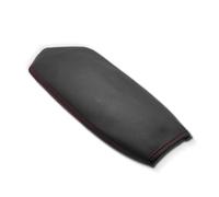 housse de rangement Boîte D'accoudoir De Console Centrale Intérieure De Voiture, Garniture En Cuir Microfibre, Couverture Autocollante Pour Civic 9e Génération Berline 2012 - 2015(Black-red line)