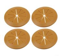 Housse de rangement de fils pour bureau avec trous d'œillets pour une disposition plus propre sur les tables de travail, facile à appliquer, aucun outil d'installation nécessaire (marron, 53 mm)