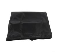 Housse de rangement d'extérieur 158 x 76 x 71 cm avec sangles coupe-vent | Tissu Oxford 210D, revêtement imperméable, résistant aux UV, convient aux boîtes standard, couleur noire
