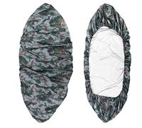 Housse de Rangement en Kayak, 4.5m Bateau Couverture Canoë Imperméable UV Protection Poussière Stockage Couverture Bouclier Sunblock pour 3.6-4m Kayak Bateau