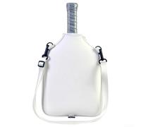 Housse de rangement en néoprène extensible avec sangle de sécurité pour un positionnement stable de la pagaie (blanc)