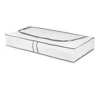 Housse de rangement extra-plate Compactor blanc L.108 x H. 15 x P. 45 cm