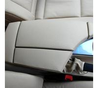 housse de rangement Garniture De Couverture En Cuir Microfibre Pour Accoudoir De Console Centrale De Voiture, Pour E60 Série 5 2004 - 2010(Titanium for RHD)