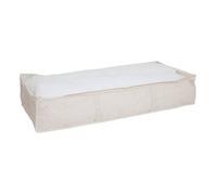 Housse de rangement ""Groomy"" sous lit beige 100x20cm - 5five