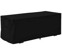 Housse de rangement imperméable pour coffre de terrasse d'extérieur - Noir - 157,5 x 76,2 x 68,6 cm - Résistante aux UV et durable