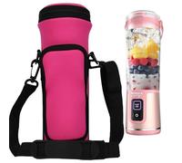 Housse de rangement portable pour blender avec bandoulière - Sac entièrement enveloppant compatible avec Ninja 18oz Blast Portable Blender BC151NV/BC151BK/BC51NV/BC151CR/BC151EM (Rouge rosé)