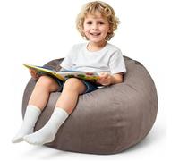 Housse de rangement pouf XXL peluche lapin - 200 L, 60 x 60 cm, polyester - enfant 3 ans