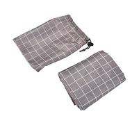 Housse de Rangement pour bûches Ronde extérieure, imperméable et résistante à la poussière et aux UV, pour Le Stockage du Bois de Chauffage. (Motif de Grille)