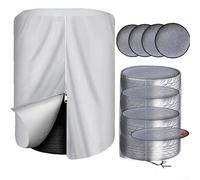 Housse de rangement pour pneus multiples fabriquée en tissu 420D avec double méthode d'étanchéité, fermeture éclair et cordon de serrage pour la défense contre les intempéries (B)