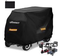 Housse De Rangement Pour Scooter De Mobilité Améliorée,Tissu Oxford 420d,Imperméable,Anti-Uv,Durable,Avec Bande Imperméable,Bandes Réfléchissantes,3 Boucles Et Grand Sac De Rangement