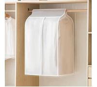 Housse de rangement pour vêtements - PEVA - Étanche à la poussière - Anti-mites - Translucide - À suspendre - Pour penderie - [325]