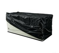 Housse de rangement robuste en tissu Oxford durable résistant à l'eau et au soleil avec cordon gris, 158 x 76 x 69 cm (noir, 158 cm)