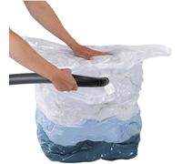 Housse De Rangement Sous Vide, Cube L, 75% D'économie De Place, Protège Les Vêtements Et Le Linge De Maison De L'Humidité Et Des Mites, Polypropylène, 70x35x100 Cm, Transparent - Wenko