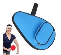Housse De Raquette De Tennis De Table - Batte Sans Caoutchouc Rayé, Étui De Raquette Étanche, Sac Portable À Fermeture Éclair, Pochette Porte-balle De , Manchon De Protection Pour Les Joueurs