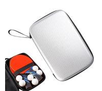 Housse de raquette de tennis de table - Sac de tennis de table avec fermeture éclair lisse - Organiseur de protection réutilisable pouvant contenir 2 pagaies et 6 balles pour l'intérieur et