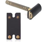 Housse de Rasoir de Sécurité en Cuir - Étui de Protection en Noir pour Rasoirs de Sécurité - Protecteur Cuir pour Rasoirs - 1 Pièce,Gardez Votre Rasoir Bien protégé,Facile à Transporter(Q293)