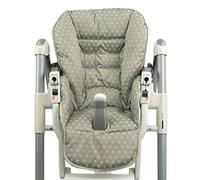 Housse de rechange Bambiniwelt - Compatible avec Peg Perego Prima Pappa-Diner (étoiles beige)