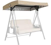 Housse De Rechange De Luxe pour Balancelle - Protection UV, Toile en Polyester Imperméable pour Terrasse Ou Jardin, Compatible avec La Plupart des Balancelles Khaki 75 x 47in/191 x120cm