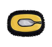 Housse de rechange en microfibre de qualité supérieure pour tête de balai de lavage de voiture, 27 x 15 cm, fixation de tête de nettoyage chenille pour détails de véhicule