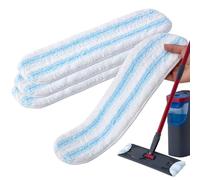 Housse de rechange en microfibre pour balai Vileda H2PrO, lavable et réutilisable, élimine la saleté tenace, housse de serpillère pour tous les sols durs, lot de 4 (ensemble polyvalent)