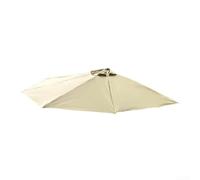 Housse de rechange en polyester pour parasol semi-circulaire - 3 x 1,5 m - Pour extérieur, jardin, terrasse, balcon - Imperméable - Jaune