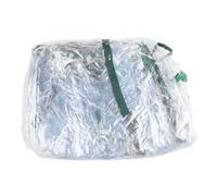 Housse de rechange en PVC pour serre à fermeture éclair Blanc | Cette bâche en PVC dispose d'une porte enroulable pour fournir une ventilation optimale pour aider les plantes à pousser.